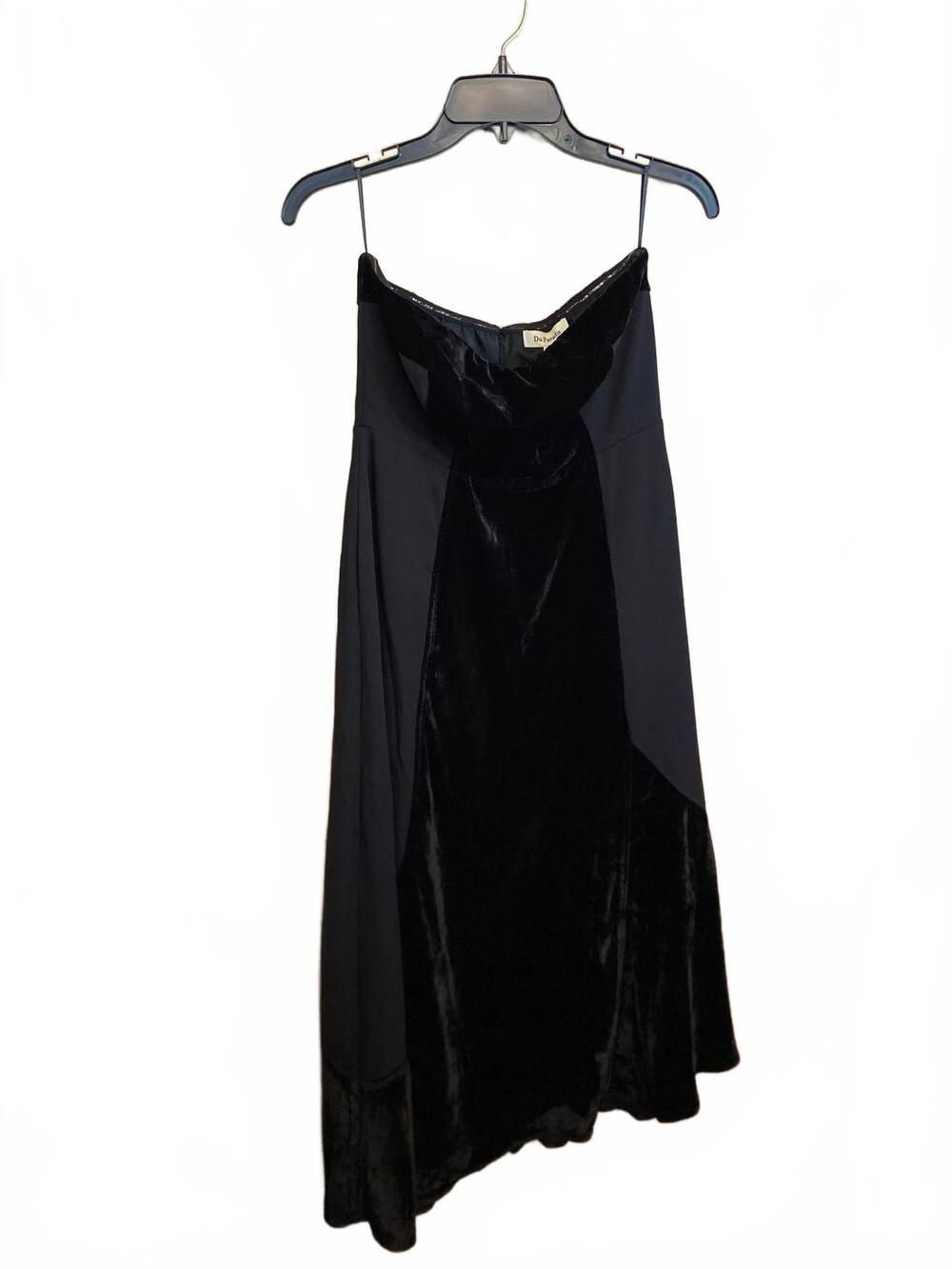 NEW DU PARADIS women's geneva strapless midi dress in black